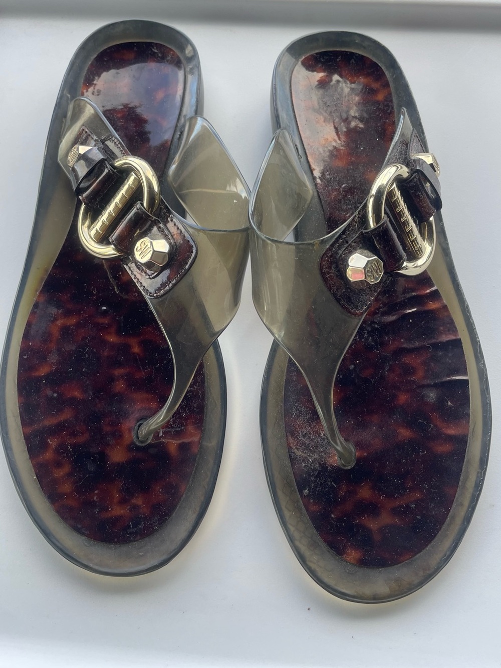 SALE Stuart Weitzman Brown
Palma Jelly Sandals - Picture 2 of 3
